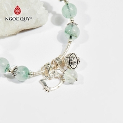 Vòng tay đá Thạch anh ưu linh tự nhiên phối charm - Mẫu VC0895 - Ngọc Quý