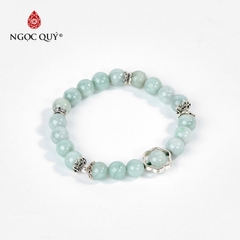 Vòng tay đá Cẩm thạch tự nhiên phối charm - Mẫu VC0899 - Ngọc Quý