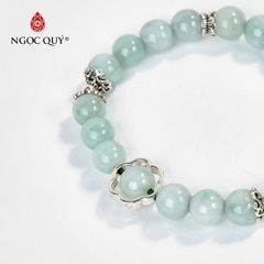 Vòng tay đá Cẩm thạch tự nhiên phối charm - Mẫu VC0899 - Ngọc Quý