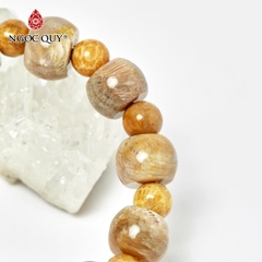 Vòng tay đá San hô hóa thạch tự nhiên phối charm - Mẫu VC0924 - Ngọc Quý