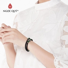 Vòng tay đá Obsidian tự nhiên phối charm - Mẫu VC0926 - Ngọc Quý