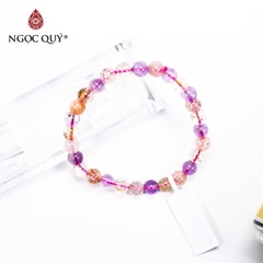 Vòng tay đá Super Seven tự nhiên phối charm - Mẫu VC0928 - Ngọc Quý