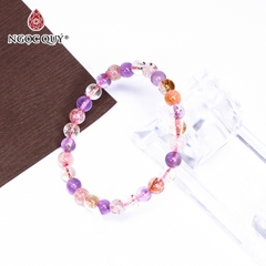Vòng tay đá Super Seven tự nhiên phối charm - Mẫu VC0928 - Ngọc Quý