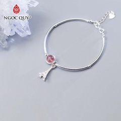 Vòng tay đá Thạch anh tự nhiên phối charm - Mẫu VC0929 - Ngọc Quý