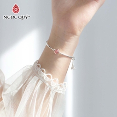 Vòng tay đá Thạch anh tự nhiên phối charm - Mẫu VC0929 - Ngọc Quý