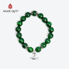 Vòng tay đá Cẩm thạch tự nhiên phối charm - Mẫu VC0939 - Ngọc Quý