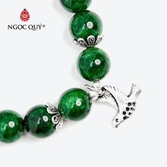 Vòng tay đá Cẩm thạch tự nhiên phối charm - Mẫu VC0939 - Ngọc Quý