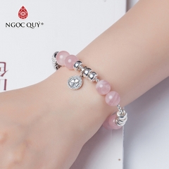 Vòng tay đá tự nhiên phối charm - Mẫu VC0946 - Ngọc Quý