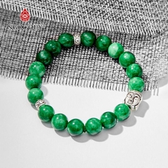 Vòng tay đá Cẩm thạch tự nhiên phối charm - Mẫu VC0957 - Ngọc Quý