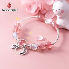 Vòng tay đá Thạch anh tự nhiên phối charm - Mẫu VC0959 - Ngọc Quý