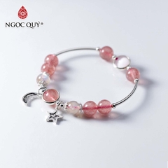 Vòng tay đá Thạch anh tự nhiên phối charm - Mẫu VC0959 - Ngọc Quý