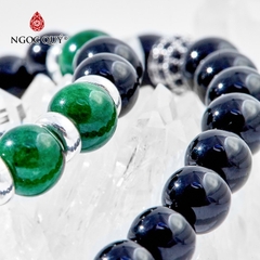 Vòng tay đá Obsidian tự nhiên phối charm - Mẫu VC0963 - Ngọc Quý