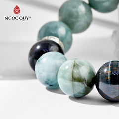 Vòng tay đá Cẩm thạch tự nhiên phối charm - Mẫu VC0966 - Ngọc Quý