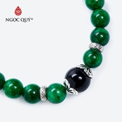 Vòng tay đá Cẩm thạch tự nhiên phối charm - Mẫu VC0969 - Ngọc Quý