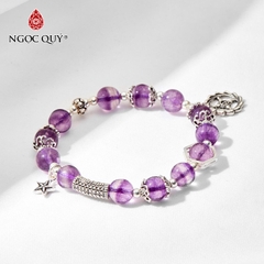 Vòng tay đá Fluorite tự nhiên phối charm - Mẫu VC0979 - Ngọc Quý