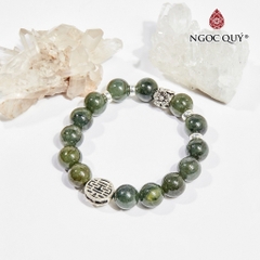 Vòng tay đá Cẩm thạch tự nhiên phối charm - Mẫu VC0993 - Ngọc Quý