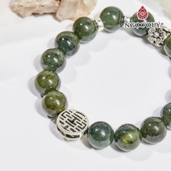 Vòng tay đá Cẩm thạch tự nhiên phối charm - Mẫu VC0993 - Ngọc Quý