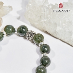 Vòng tay đá Cẩm thạch tự nhiên phối charm - Mẫu VC0993 - Ngọc Quý