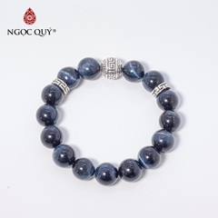 Vòng tay đá Thạch anh mắt hổ tự nhiên phối charm - Mẫu VC0998 - Ngọc Quý