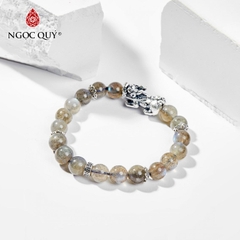 Vòng tay đá Xà cừ tự nhiên phối charm - Mẫu VC0999 - Ngọc Quý