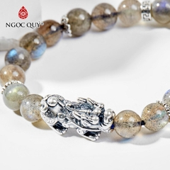 Vòng tay đá Xà cừ tự nhiên phối charm - Mẫu VC0999 - Ngọc Quý