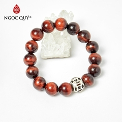 Vòng tay đá Thạch anh mắt hổ tự nhiên phối charm - Mẫu VC1010 - Ngọc Quý