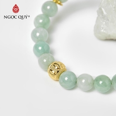 Vòng tay đá Cẩm thạch tự nhiên phối charm - Mẫu VC1018 - Ngọc Quý