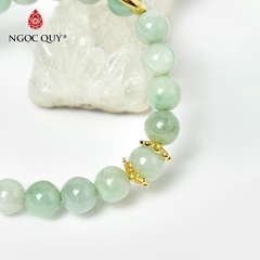 Vòng tay đá Cẩm thạch tự nhiên phối charm - Mẫu VC1018 - Ngọc Quý