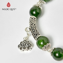 Vòng tay đá Diopside tự nhiên phối charm - Mẫu VC1020 - Ngọc Quý