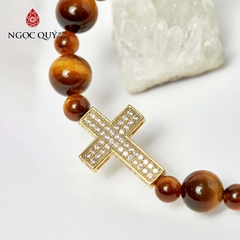 Vòng tay đá Thạch anh tự nhiên phối charm - Mẫu VC1024 - Ngọc Quý