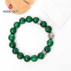 Vòng tay đá Cẩm thạch tự nhiên phối charm - Mẫu VC1029 - Ngọc Quý