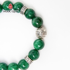 Vòng tay đá Cẩm thạch tự nhiên phối charm - Mẫu VC1029 - Ngọc Quý