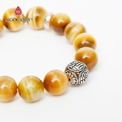 Vòng tay đá Thạch anh tự nhiên phối charm - Mẫu VC1031 - Ngọc Quý