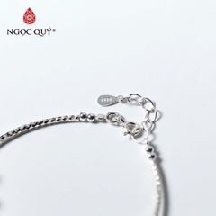 Vòng tay đá Thạch anh tự nhiên phối charm - Mẫu VC1038 - Ngọc Quý