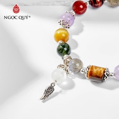 Vòng tay đá tự nhiên phối charm - Mẫu VC1039 - Ngọc Quý