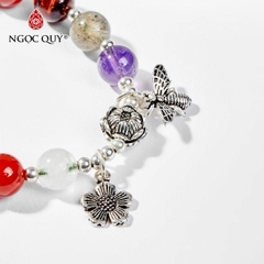 Vòng tay đá tự nhiên phối charm - Mẫu VC1039 - Ngọc Quý