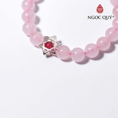 Vòng tay đá Thạch anh tự nhiên phối charm - Mẫu VC1042 - Ngọc Quý