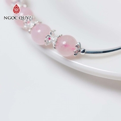 Vòng tay đá Thạch anh tự nhiên phối charm - Mẫu VC1043 - Ngọc Quý