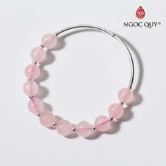 Vòng tay đá Thạch anh tự nhiên phối charm - Mẫu VC1044 - Ngọc Quý