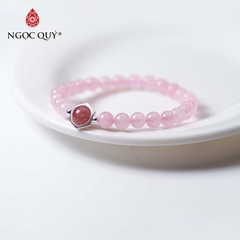 Vòng tay đá Thạch anh tự nhiên phối charm - Mẫu VC1046 - Ngọc Quý