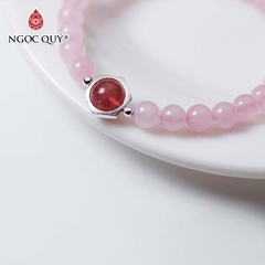 Vòng tay đá Thạch anh tự nhiên phối charm - Mẫu VC1046 - Ngọc Quý