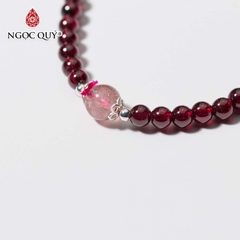 Vòng tay đá Thạch anh tự nhiên phối charm - Mẫu VC1047 - Ngọc Quý