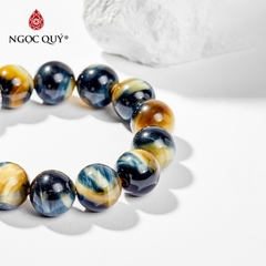 Vòng tay đá Thạch anh mắt hổ tự nhiên phối charm - Mẫu VC1052 - Ngọc Quý