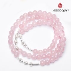 Vòng tay đá Thạch anh tự nhiên phối charm - Mẫu VC1054 - Ngọc Quý