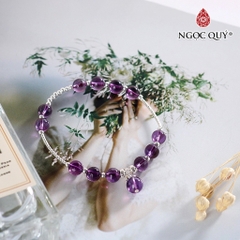 Vòng tay đá Thạch anh tự nhiên phối charm - Mẫu VC1056 - Ngọc Quý