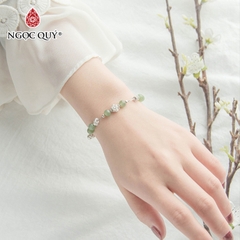 Vòng tay đá Thạch anh tự nhiên phối charm - Mẫu VC1065 - Ngọc Quý