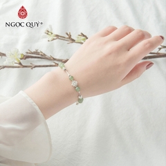 Vòng tay đá Thạch anh tự nhiên phối charm - Mẫu VC1065 - Ngọc Quý