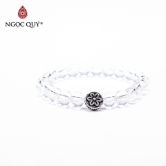 Vòng tay đá Thạch anh tự nhiên phối charm - Mẫu VC1066 - Ngọc Quý