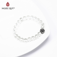 Vòng tay đá Thạch anh tự nhiên phối charm - Mẫu VC1066 - Ngọc Quý