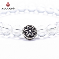 Vòng tay đá Thạch anh tự nhiên phối charm - Mẫu VC1066 - Ngọc Quý